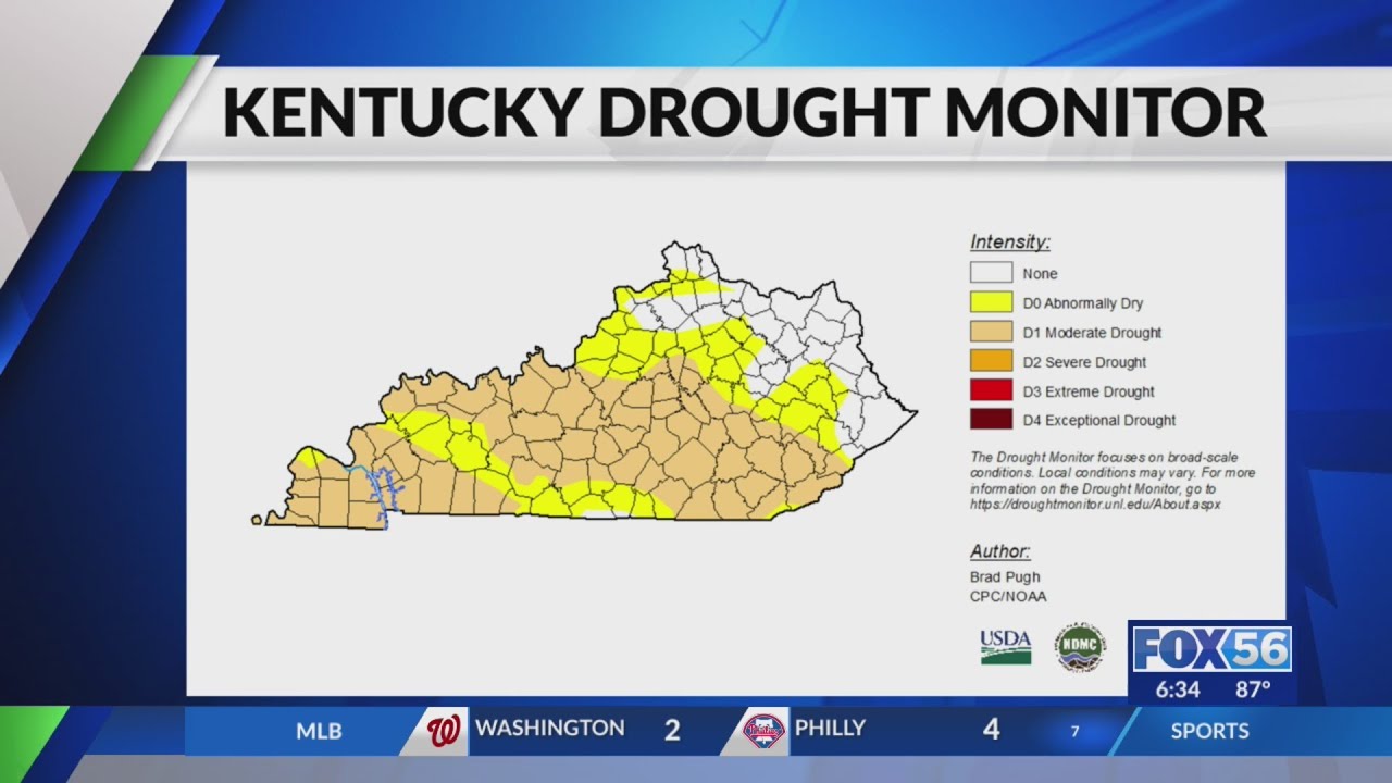 Majority of Kentucky experiencing moderate drought