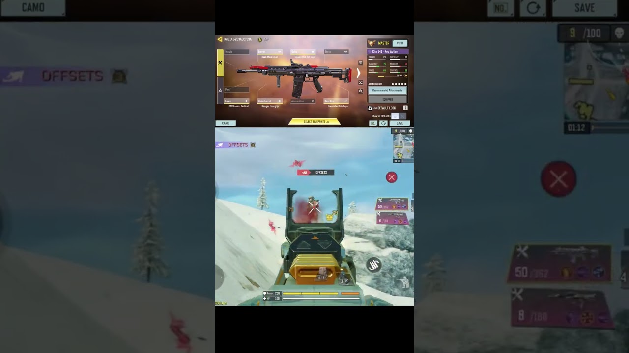 BEST KILO141 GUNSMITH CODM BR #shorts #codm #callofduty #callofdutymobile
