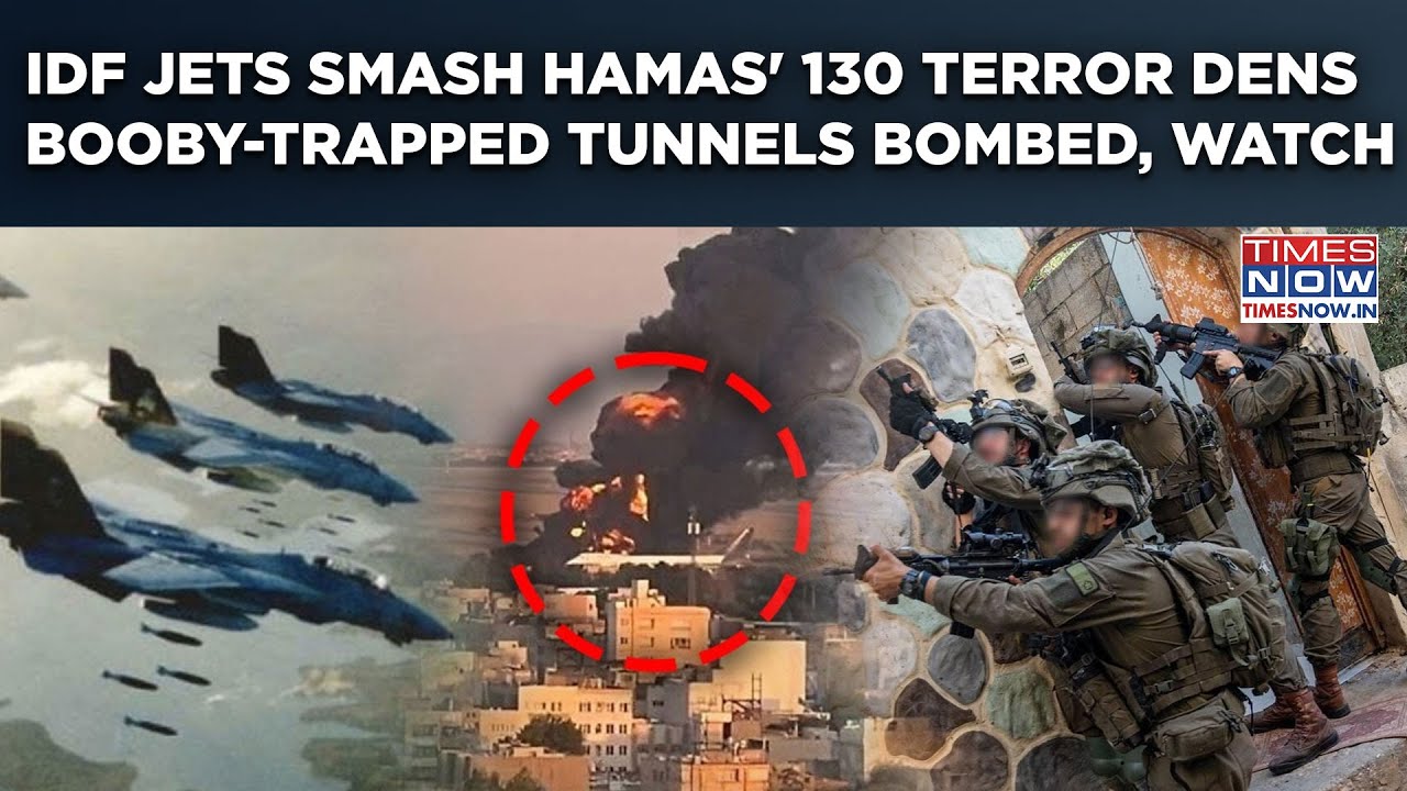 IDF Locates, Bombs Hamas' 130 Terror Targets In 24 Hrs| On Cam: Booby-Trapped Tunnel Blown To Bits
