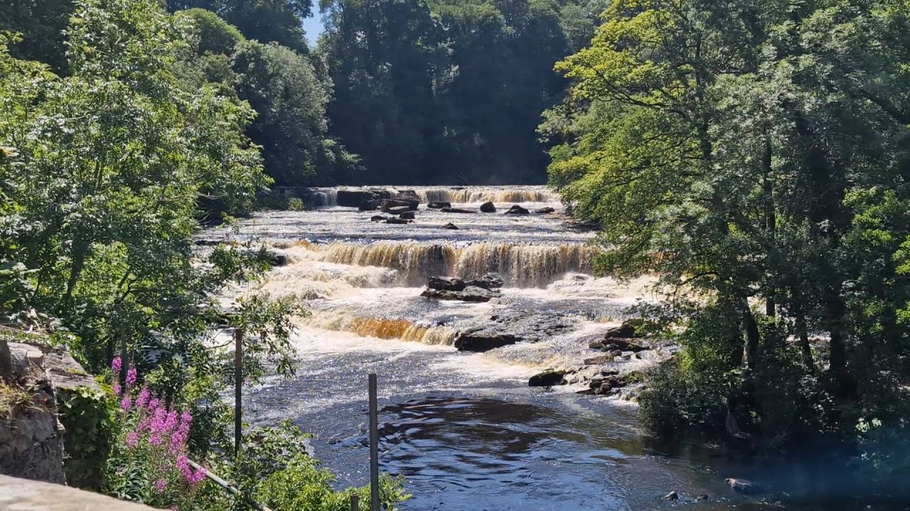 Aysgarth Falls (Robin Hood film location) and Linton Falls, Yorkshire Dales, England