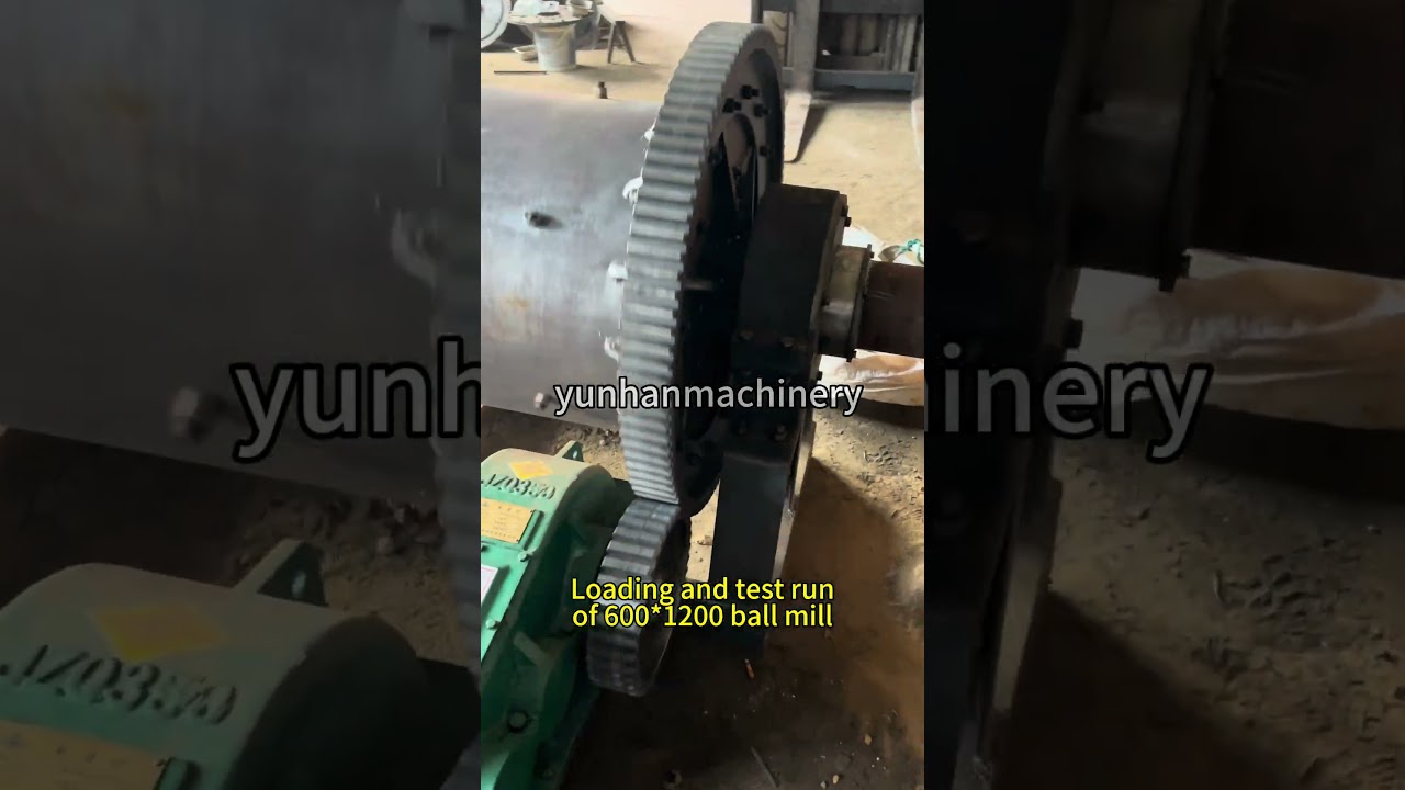 On-site testing of a small ball mill#ballmill #minerals #grindingmachine  #grinding  #goldrush