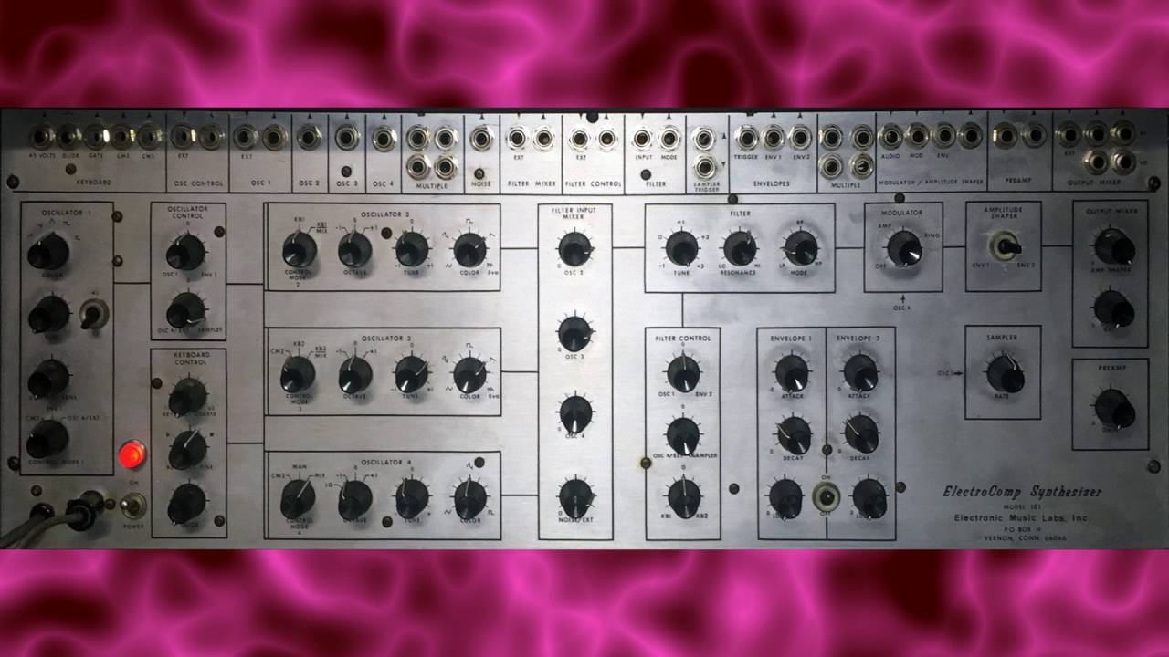 EML ElectroComp 101 Analog Synthesizer Demo Track 1
