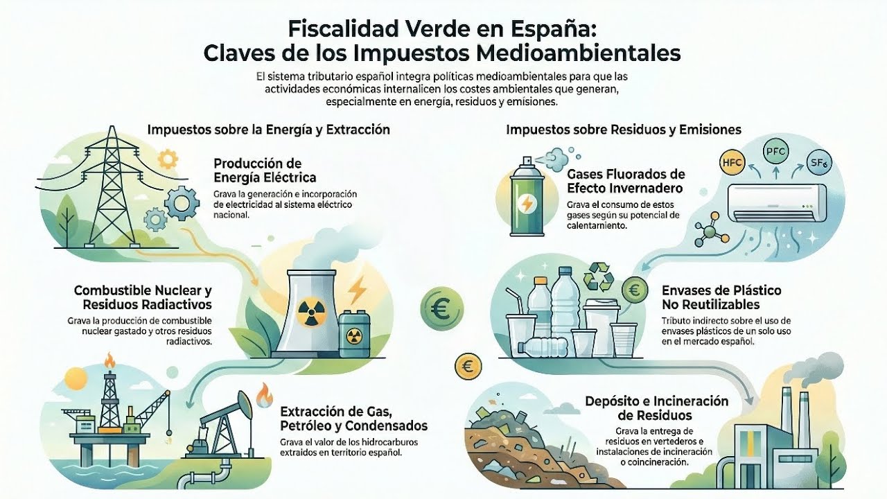 Impuestos Medioambientales en España | Explicación clara y completa para oposiciones