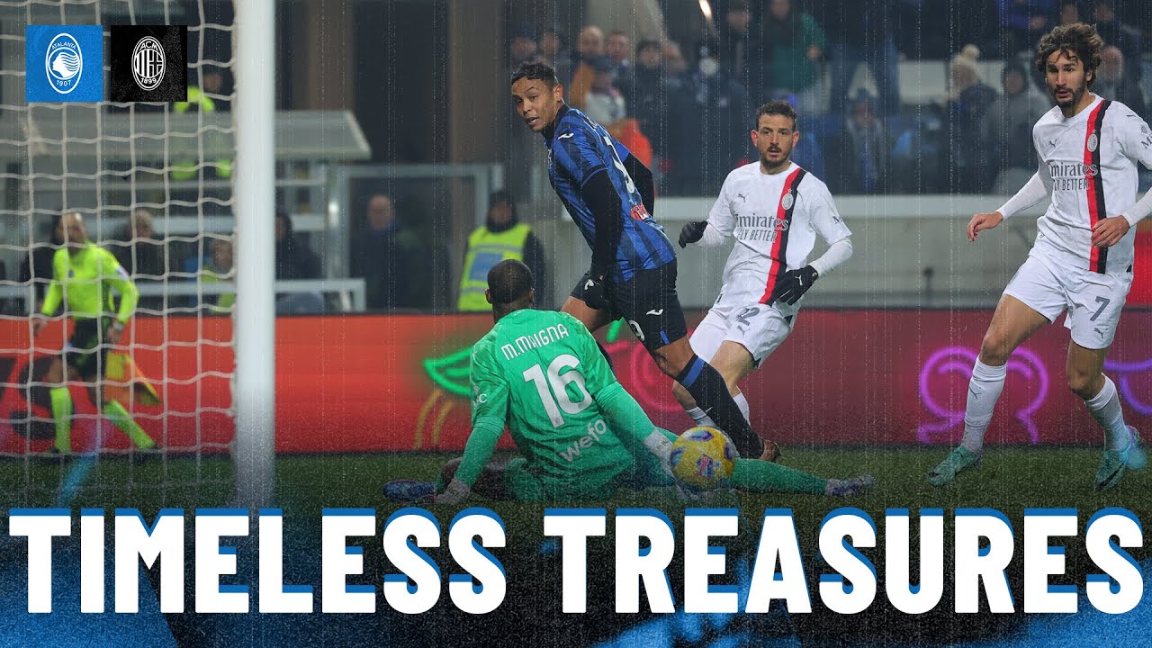 Atalanta 3-2 Milan 2023/24 ⚽🔙 | Timeless Treasures ⏳✨ | Extended Highlights 📺⚫🔵