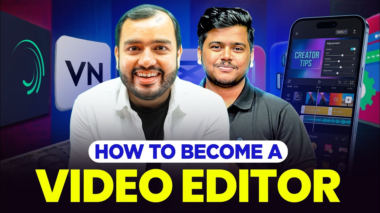 How to become a VIDEO EDITOR From Mobile 🔥 || Basic to Advanced || Earners || Alakh Pandey Sir
