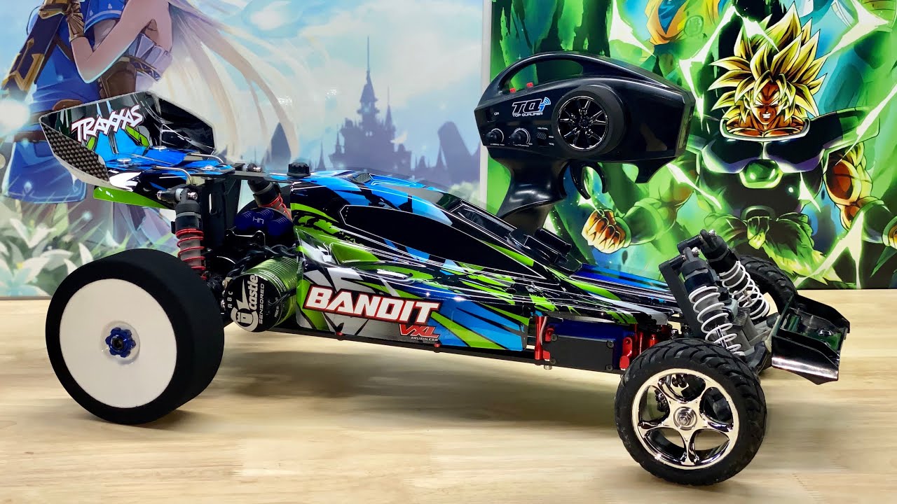 4S Traxxas Bandit VXL | Комплект регулируемых задних рычагов Custom Works и стальные приводные ва...
