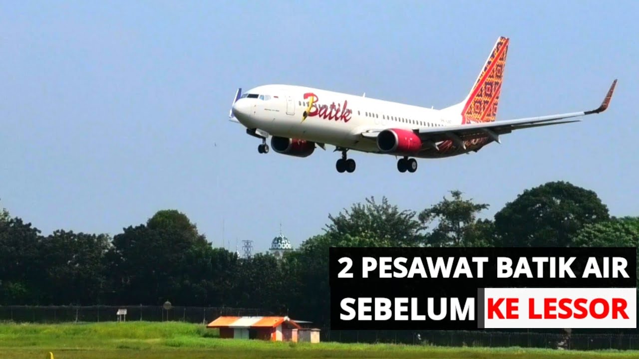 2 самолета Batik Air перед тем, как отправиться к арендодателю в аэропорту Халим Перданакусума, Джа