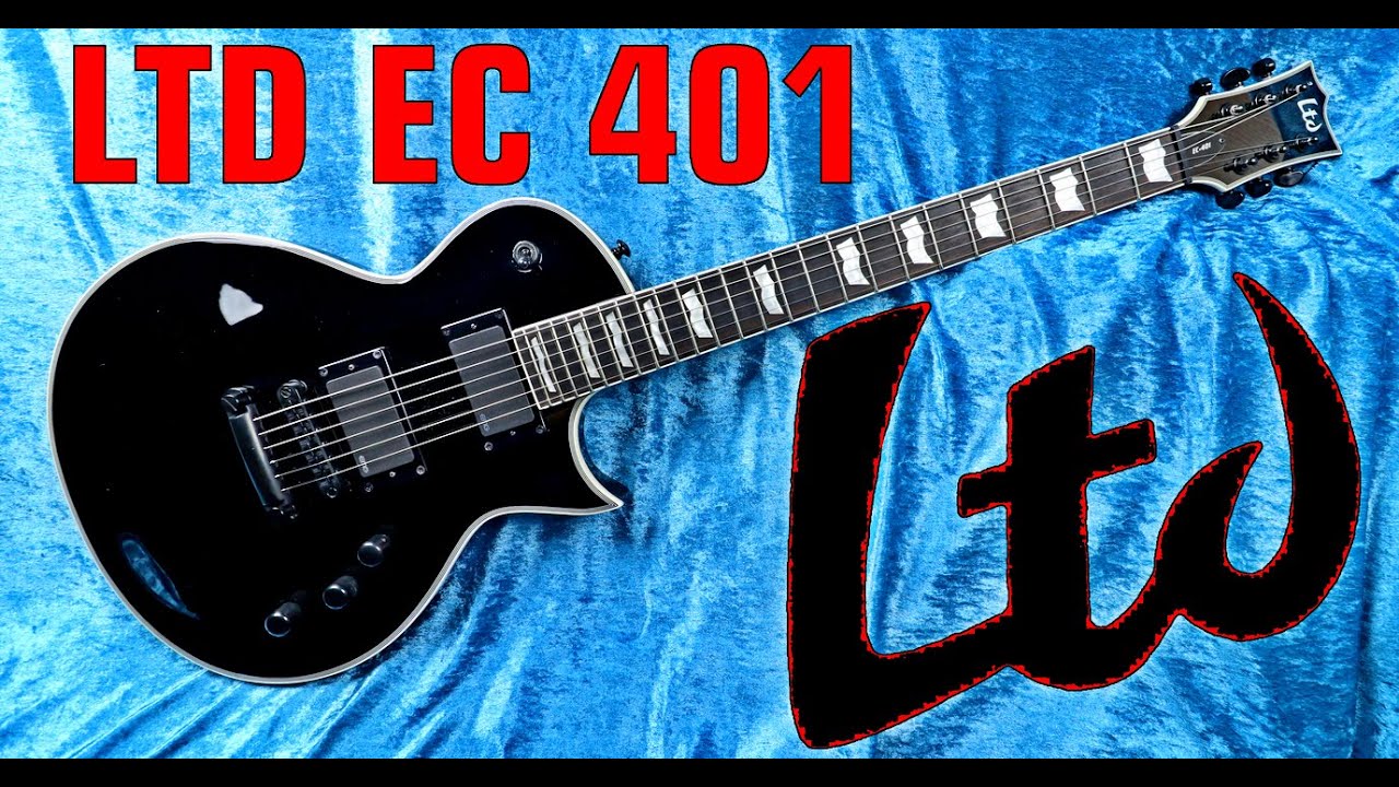 LTD EC 401 - czarna gitara z aktywnymi  EMG - FILMIKI O GITARACH