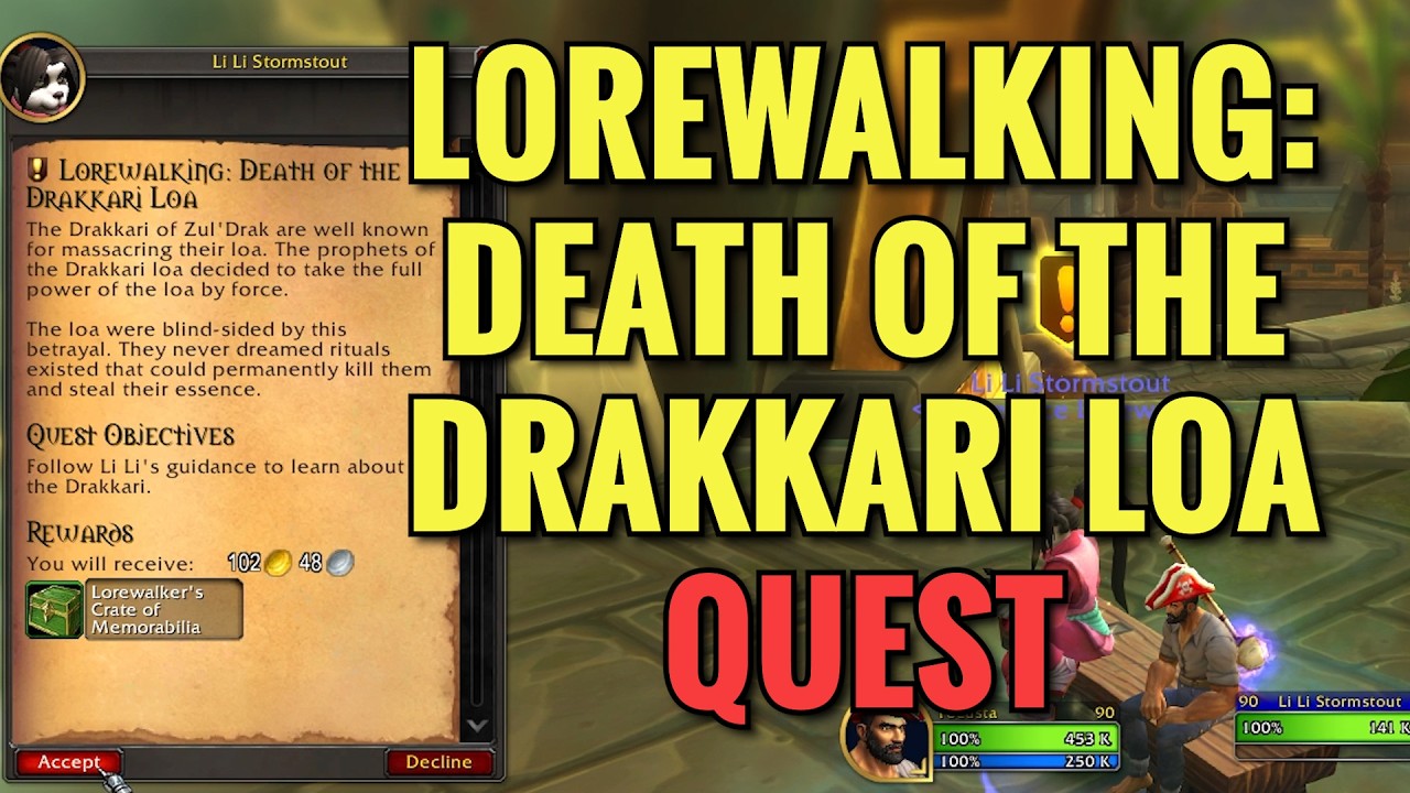 Lorewalking: Death Of The Drakkari Loa Quest (WoW Midnight)