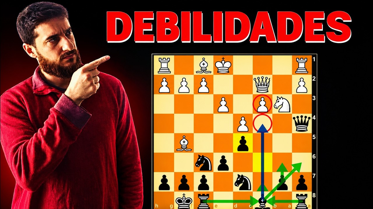 ▶C&Oacute;MO Identificar y Atacar👌 Debilidades en Ajedrez #01 [Debilidades est&aacute;ticas]