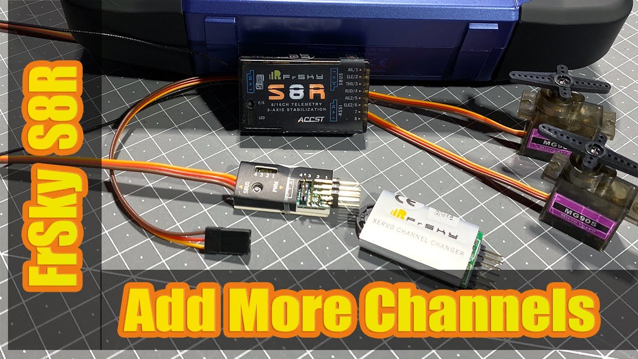 How to setup 8+ channels on FrSky S8R using SBUS