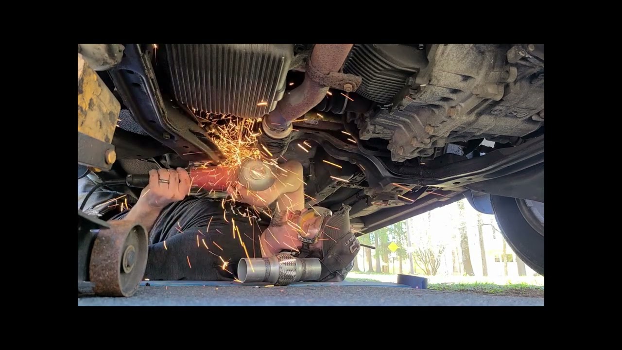 2005 Hyundai Tucson exhaust flex joint replacement