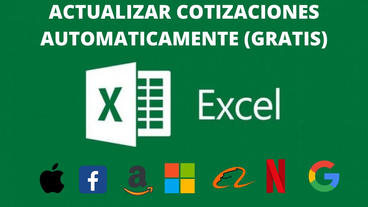 📊 COMO PONER LAS COTIZACIONES EN TIEMPO REAL EN EXCEL GRATIS