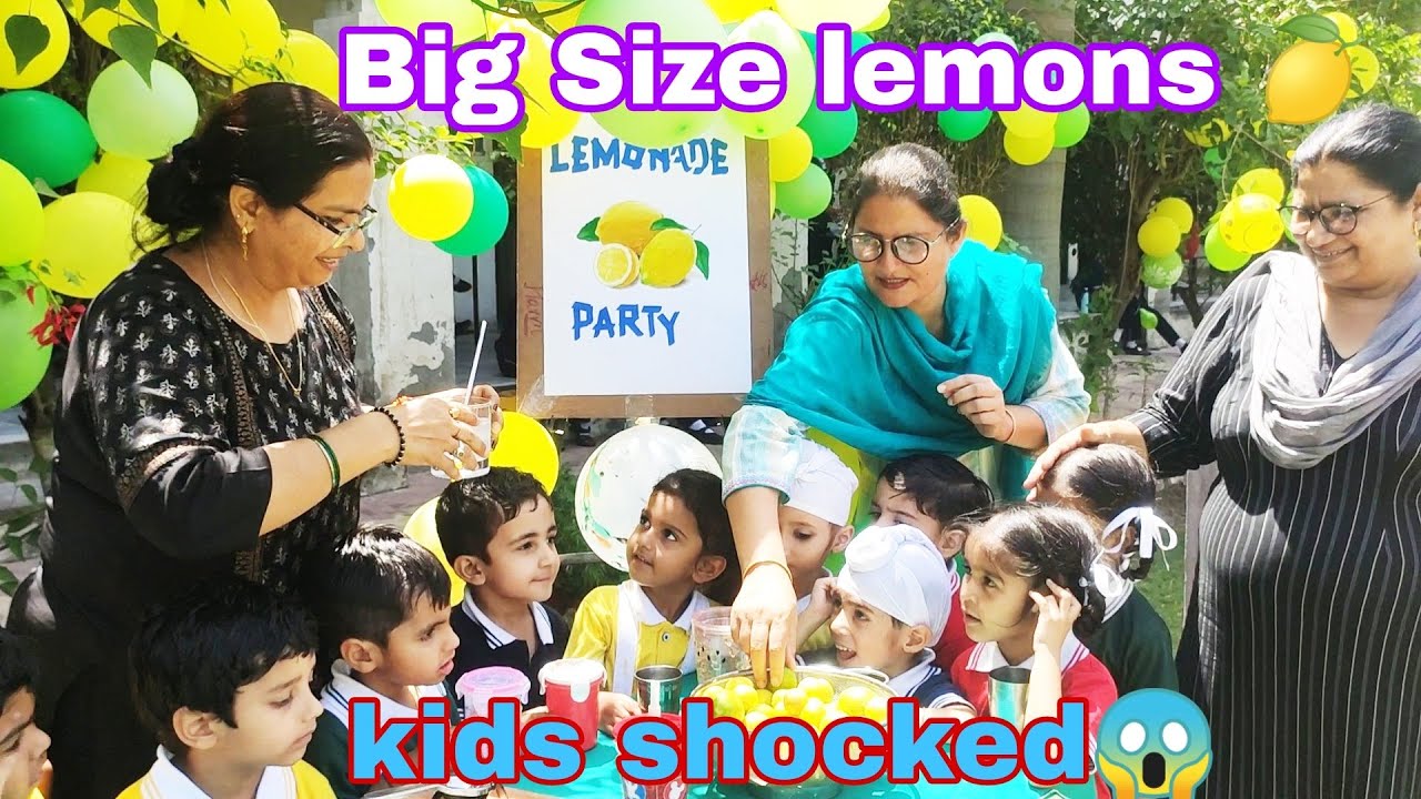 Lemonade 🍋 Party 🍸🍹🥂 at kohinoor International Academy, cheeka.