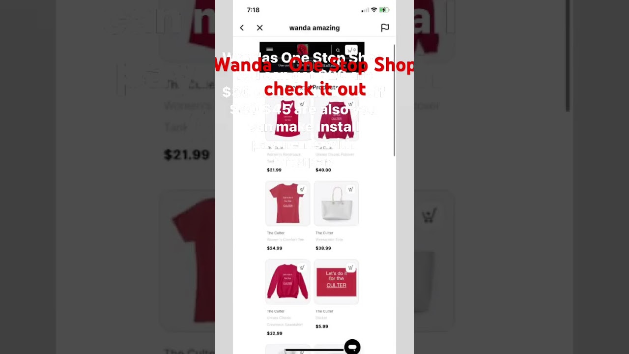 Wanda  One Stop Shop ￼ check it out