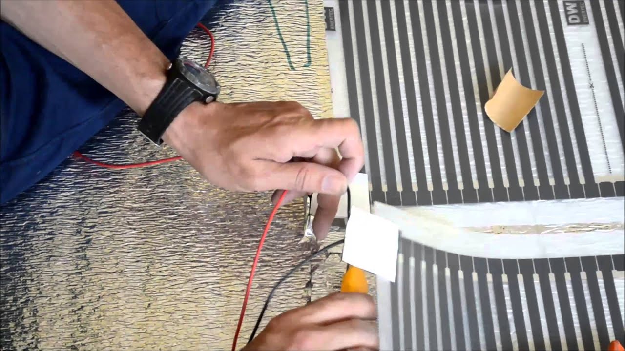 Key elements of the installation of infrared heating film DAEWOO ENERPIA