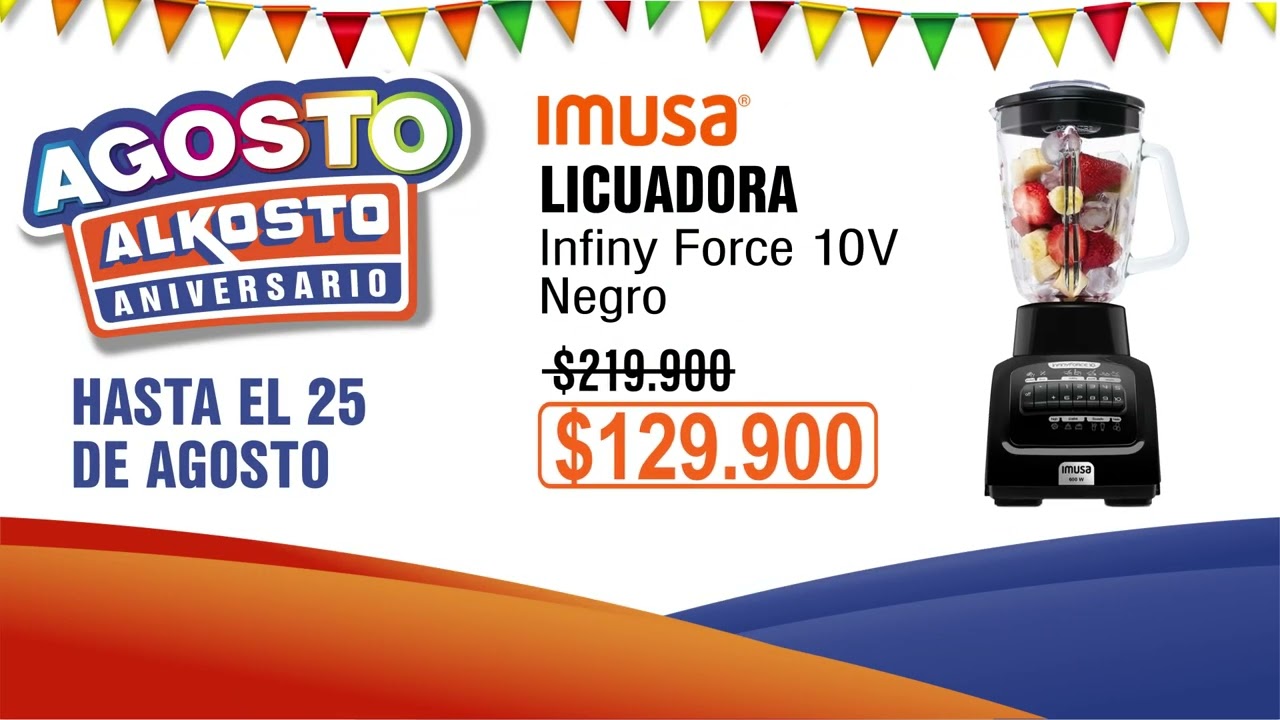 Compra tu licuadora Imusa Infiny Force en Alkosto