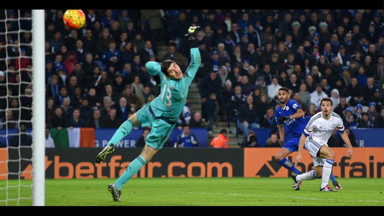 Amazing Goal Riyad Mahrez vs Chelsea Home 15 16 HD 720p  هدف رياض محرز الرائع ضد تشلسي