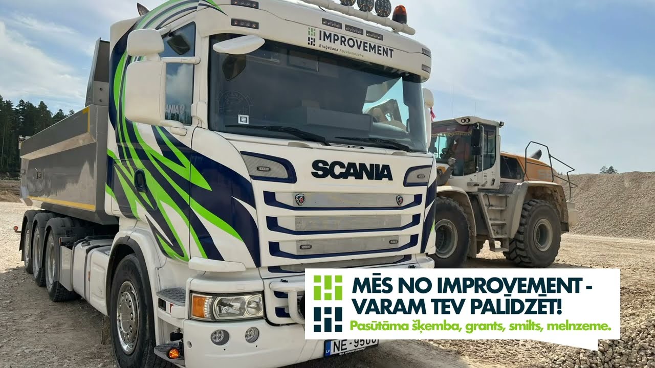 Grants, melnzeme, &scaron;ķembas, smiltis. Beramās kravas - IMPROVEMENT.