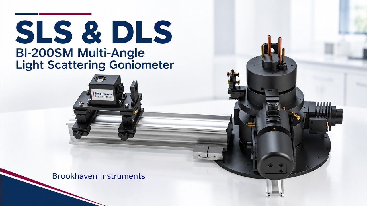 SLS & DLS with the BI-200SM from Brookhaven Instruments