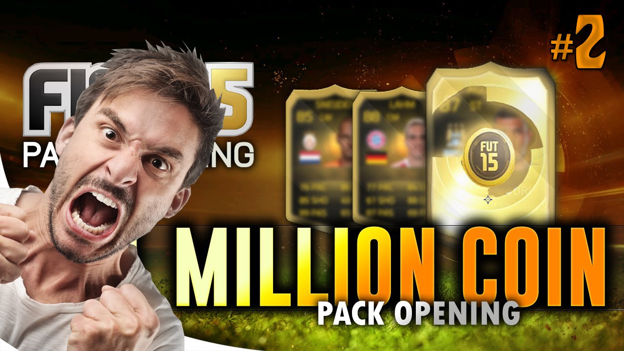 تفجير بكجات ب مليون كوينز #2 - FIFA 15 : 1 MILLION COIN PACKS