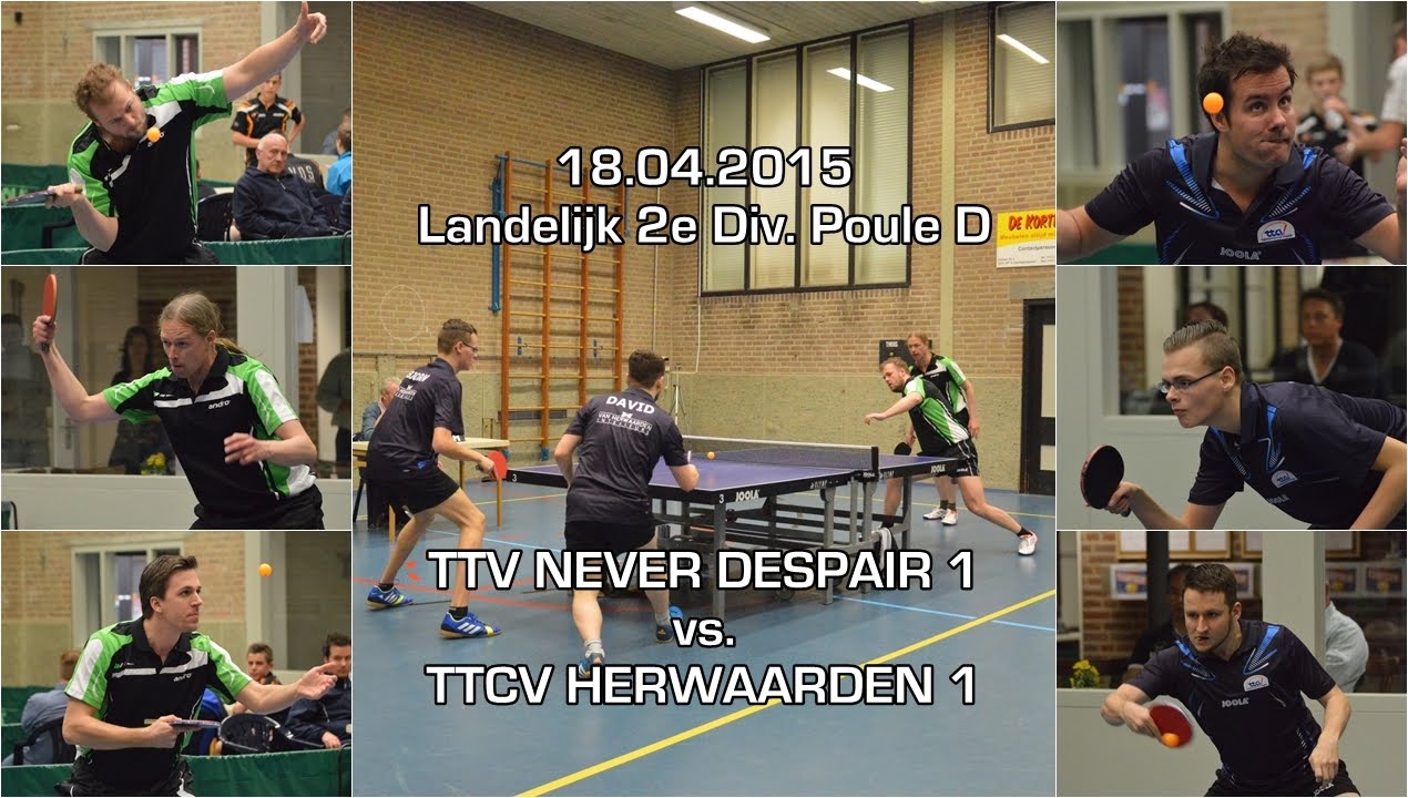 TMC: TTV Never Despair 1 vs  TTCV van Herwaarden 1 - 18.04.2015