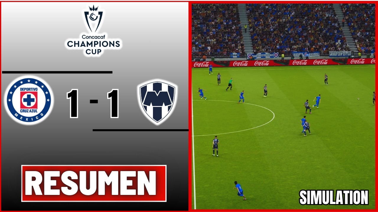 🔴 CRUZ AZUL vs MONTERREY EN VIVO 🏆 CONCACAF CHAMPIONS CUP 2026 OCTAVOS DE FINAL PARTIDO SIMULADO