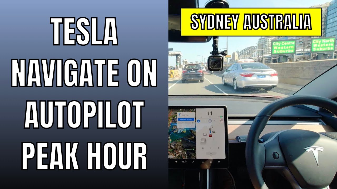 Tesla Model 3 Navigate on Autopilot. Peak Hour Traffic | 2020.4.1