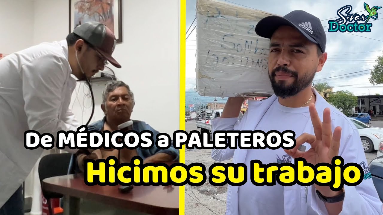 DOCTORES trabajando como VENDEDORES DE PALETAS / EL SALVADOR