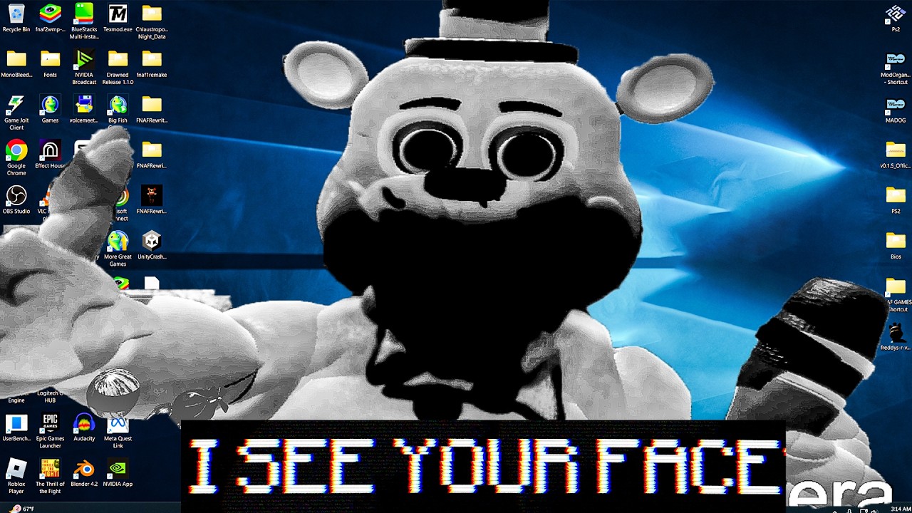 THIS FNAF GAME TOOK OVER MY PC..PART 2