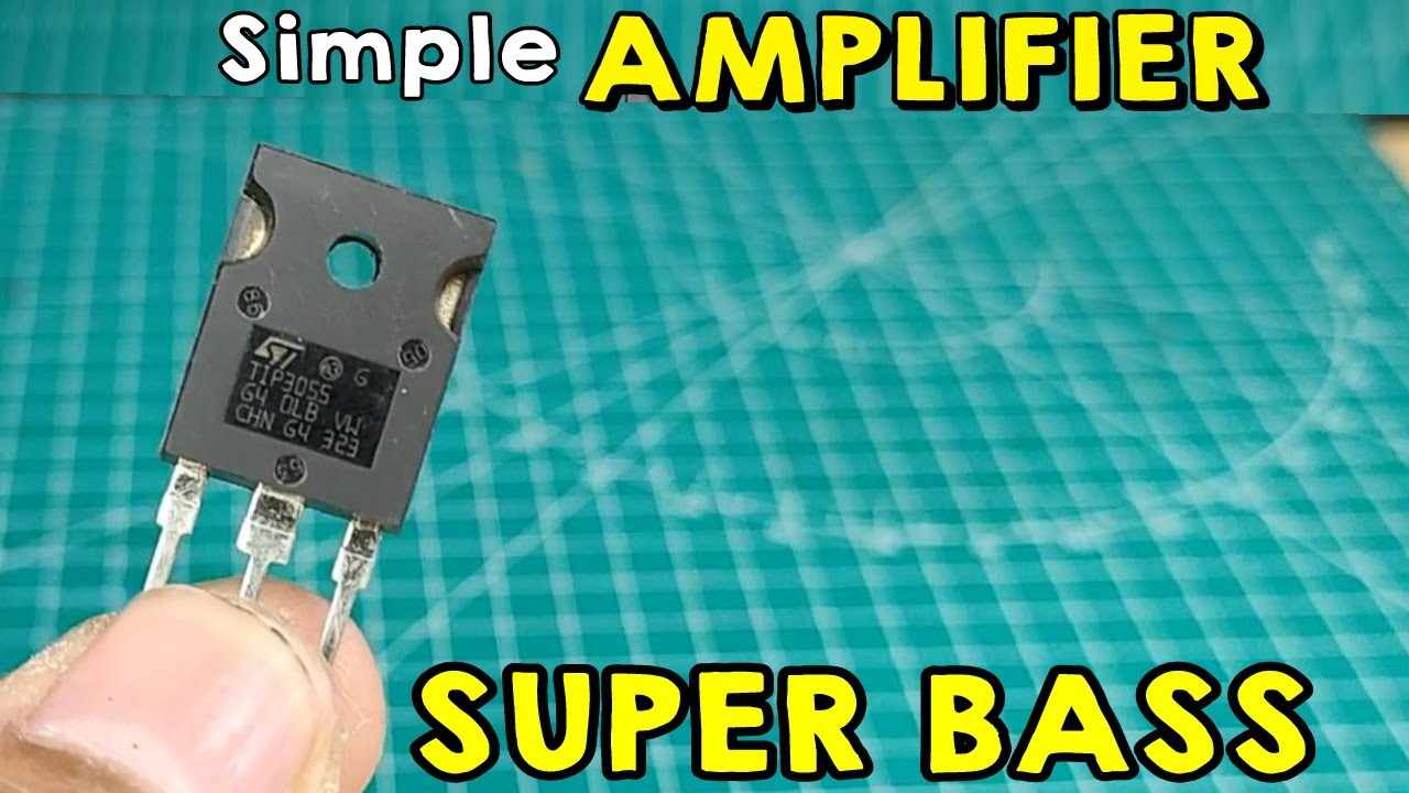 Simple amplifier TIP3055 TRANSISTOR
