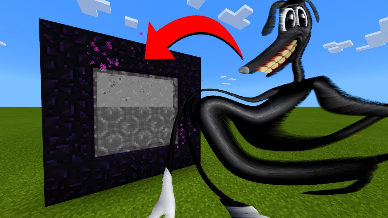 How To Make A Portal To The Distorted Cartoon Dog Dimension in Minecraft!