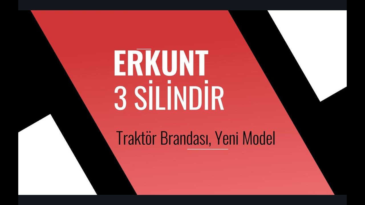 Yeni Model Erkunt Trakt&ouml;r 3 Silindir - Trakt&ouml;r Brandası