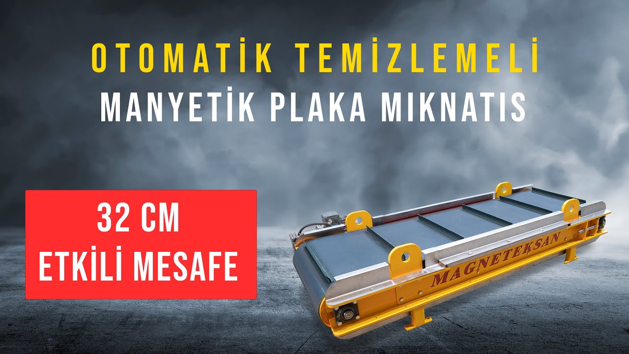 Otomatik Temizlemeli Manyetik Plaka Mıknatıs - Magneteksan Makine