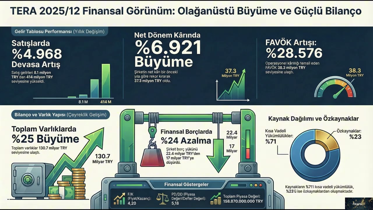 Dev Şirket #TERA Yatırım Bilanço Analizi