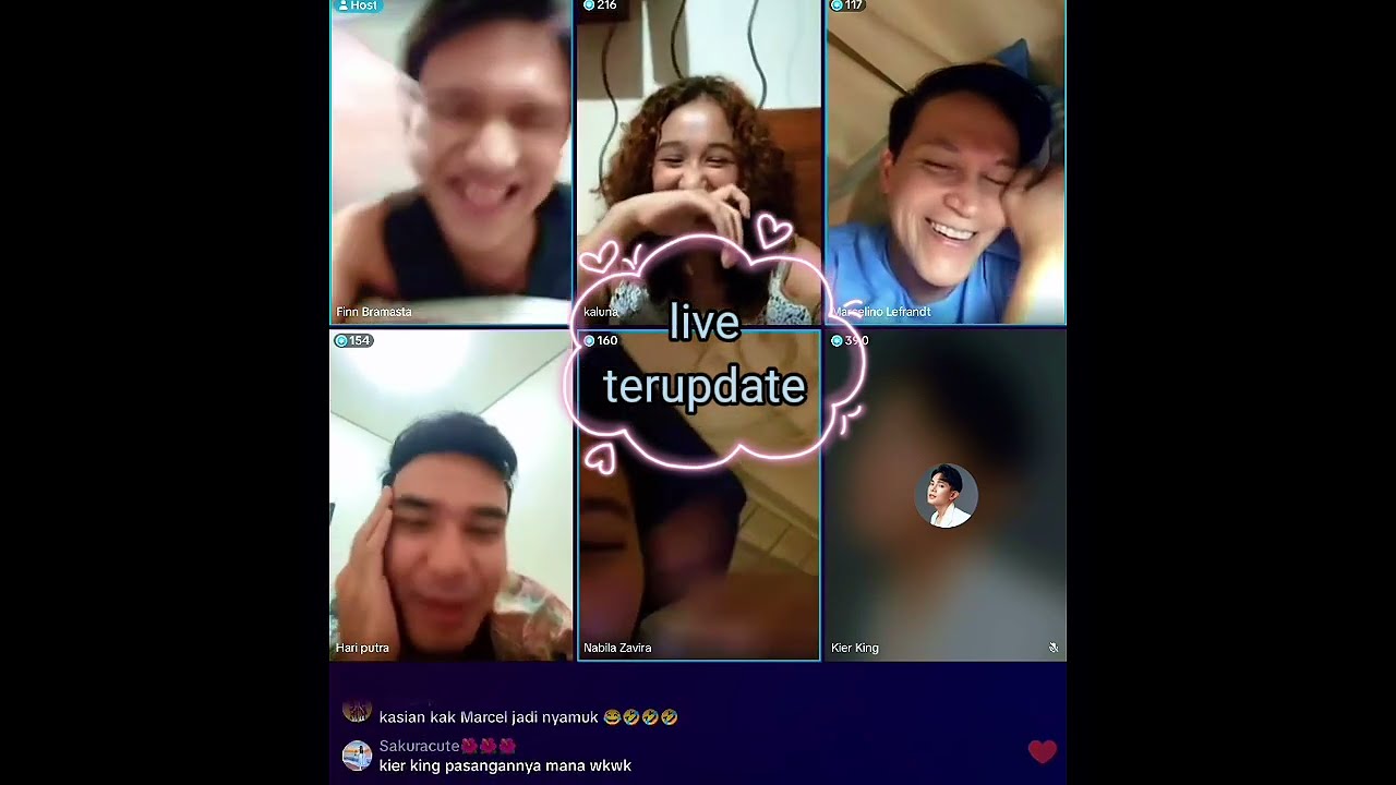 Kier king, finn Bramasta, kaluna, Isabel, hari, para pemain keabadian live Komal bareng seru banget