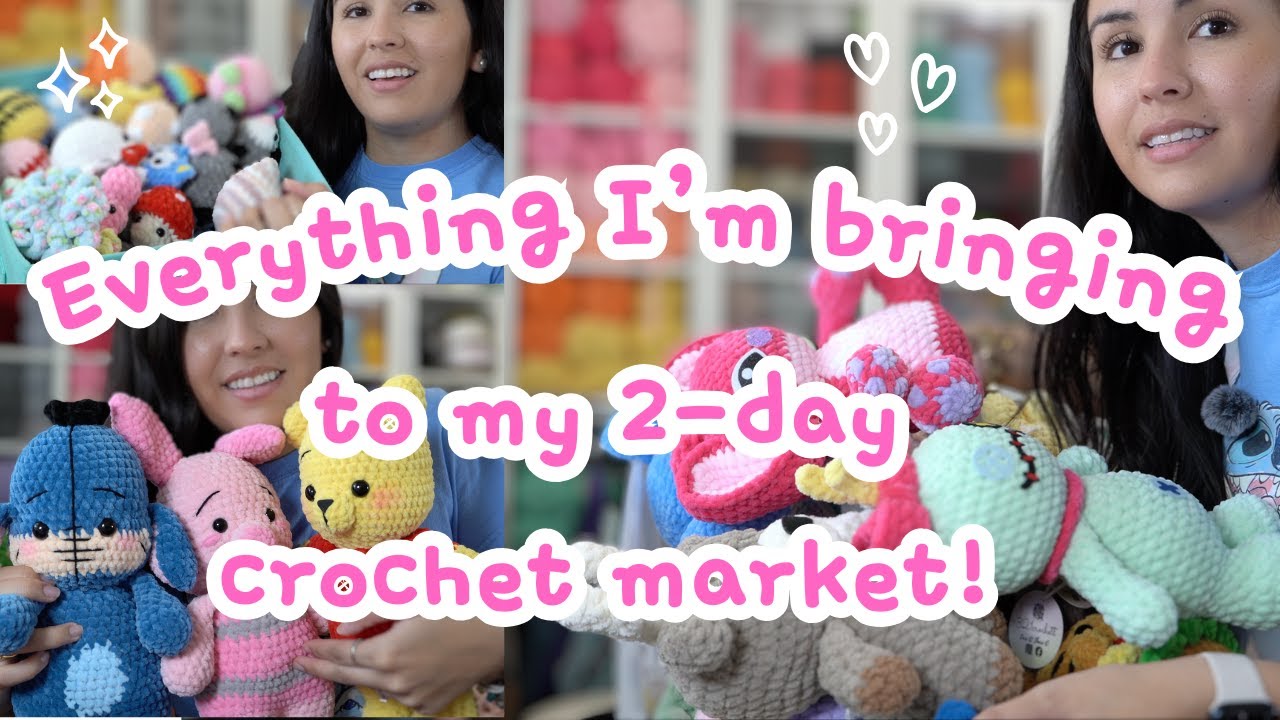 2 - Day Market Inventory 🧸 - What I made for my crochet market this weekend? 🛍️ 🧶