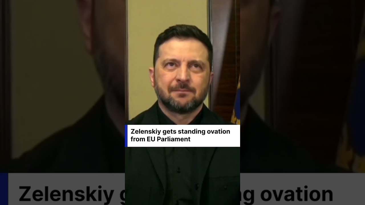 Zelenskiy Address Receives Standing Ovation in Brussels | DRM News | AH1C