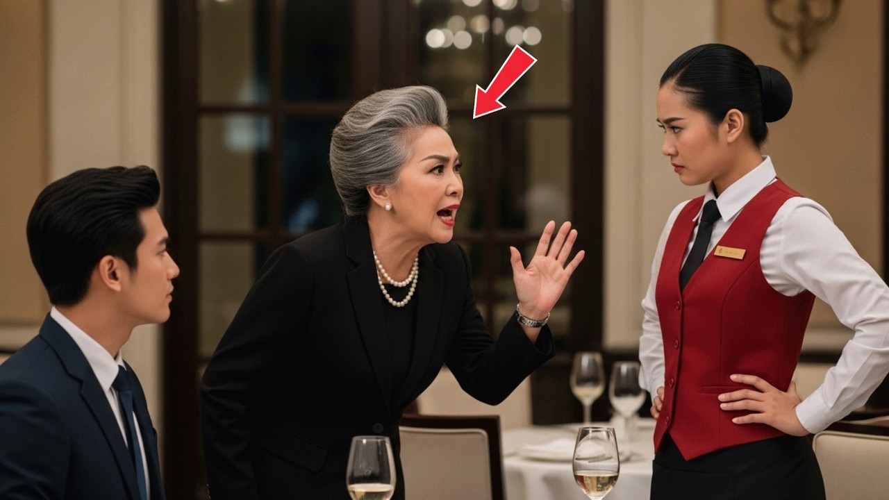 ทุกคนต่างหวาดกลัวแม่ของมหาเศรษฐี — จนกระทั่งพนักงานเสิร์ฟทำให้เธอพูดไม่ออก