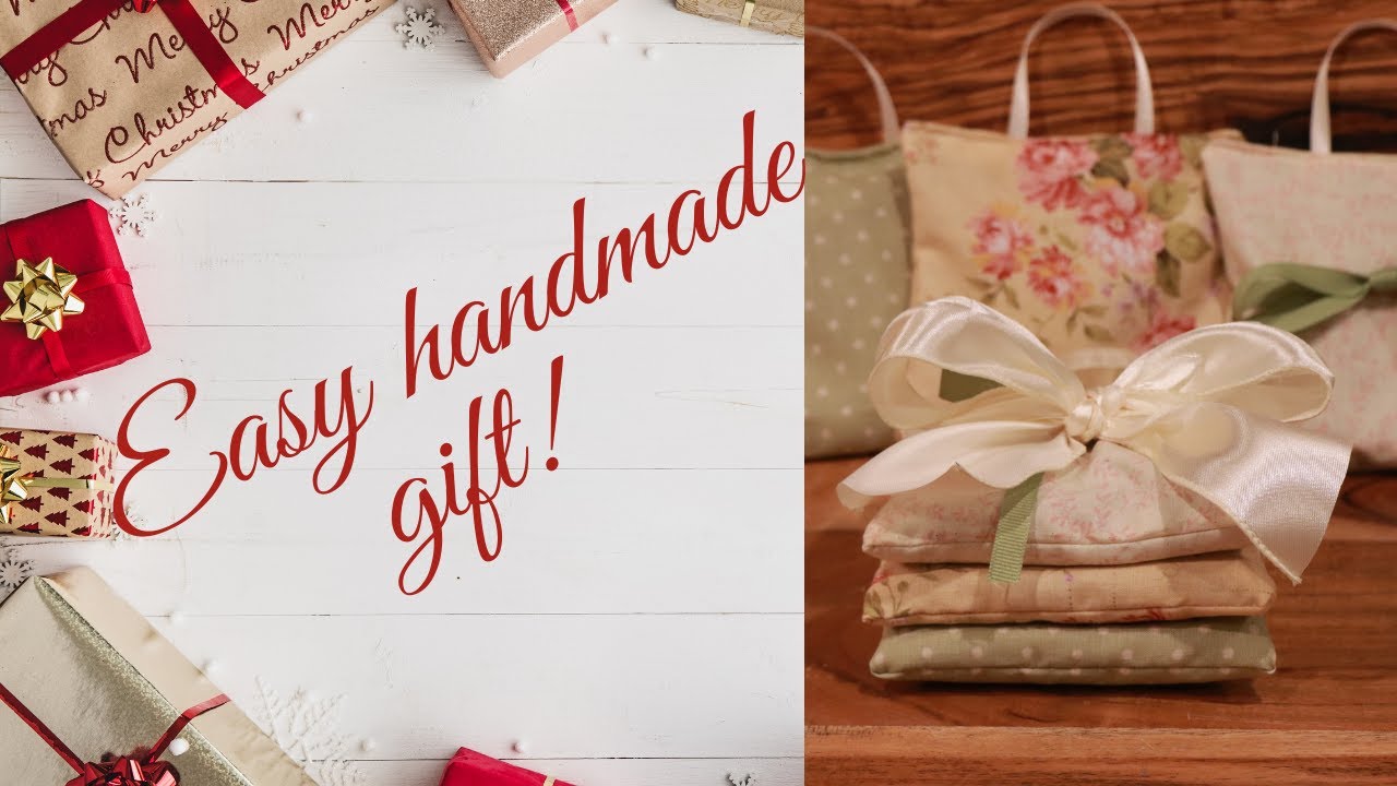 Easy Homemade Christmas gift!  Lavender sachets!