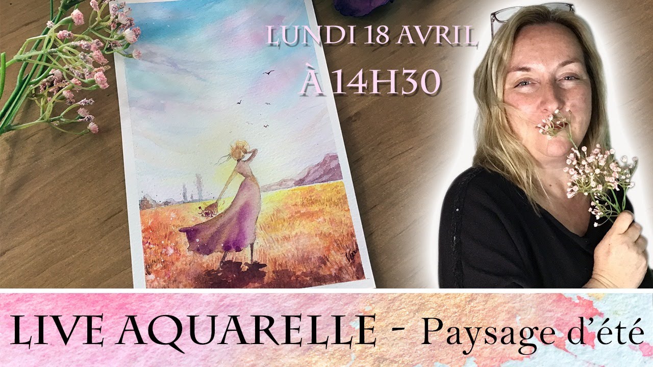 Live Aquarelle Débutant - Peindre un paysage d'été
