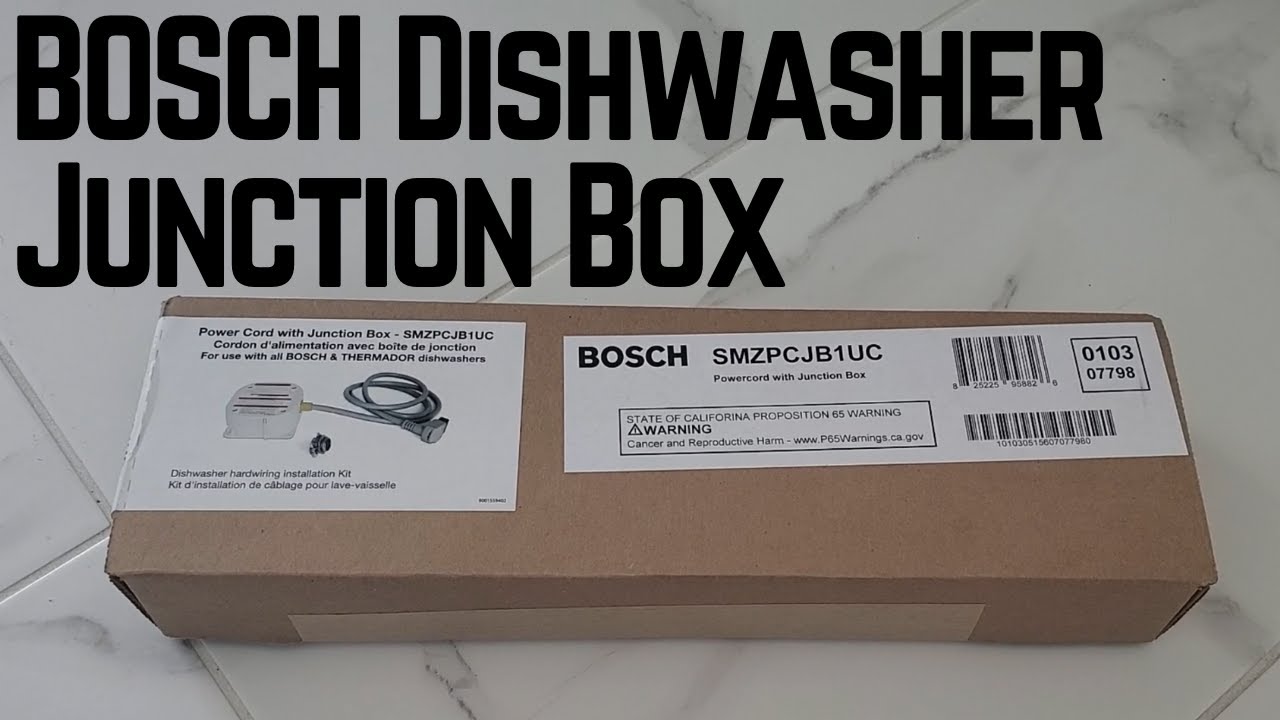 How To : Connect BOSCH | Thermador Dishwasher with Junction Box Part #: 11031987