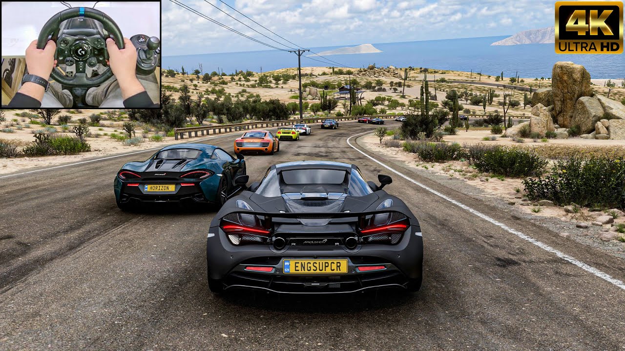 MCLAREN 720S SPIDER VS Supercars - Forza Horizon 5 | Logitech G923 Steering Wheel