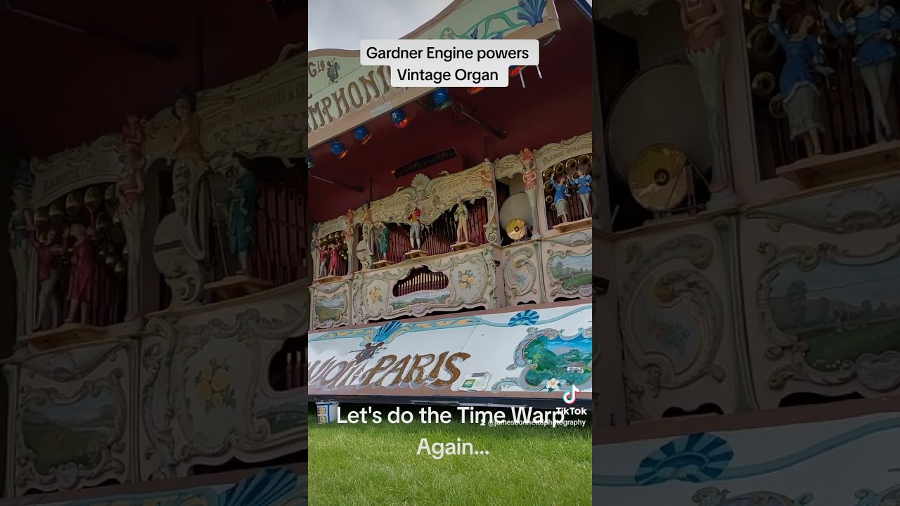 Gardner Engine powering Vintage Fairground Organ - Time Warp