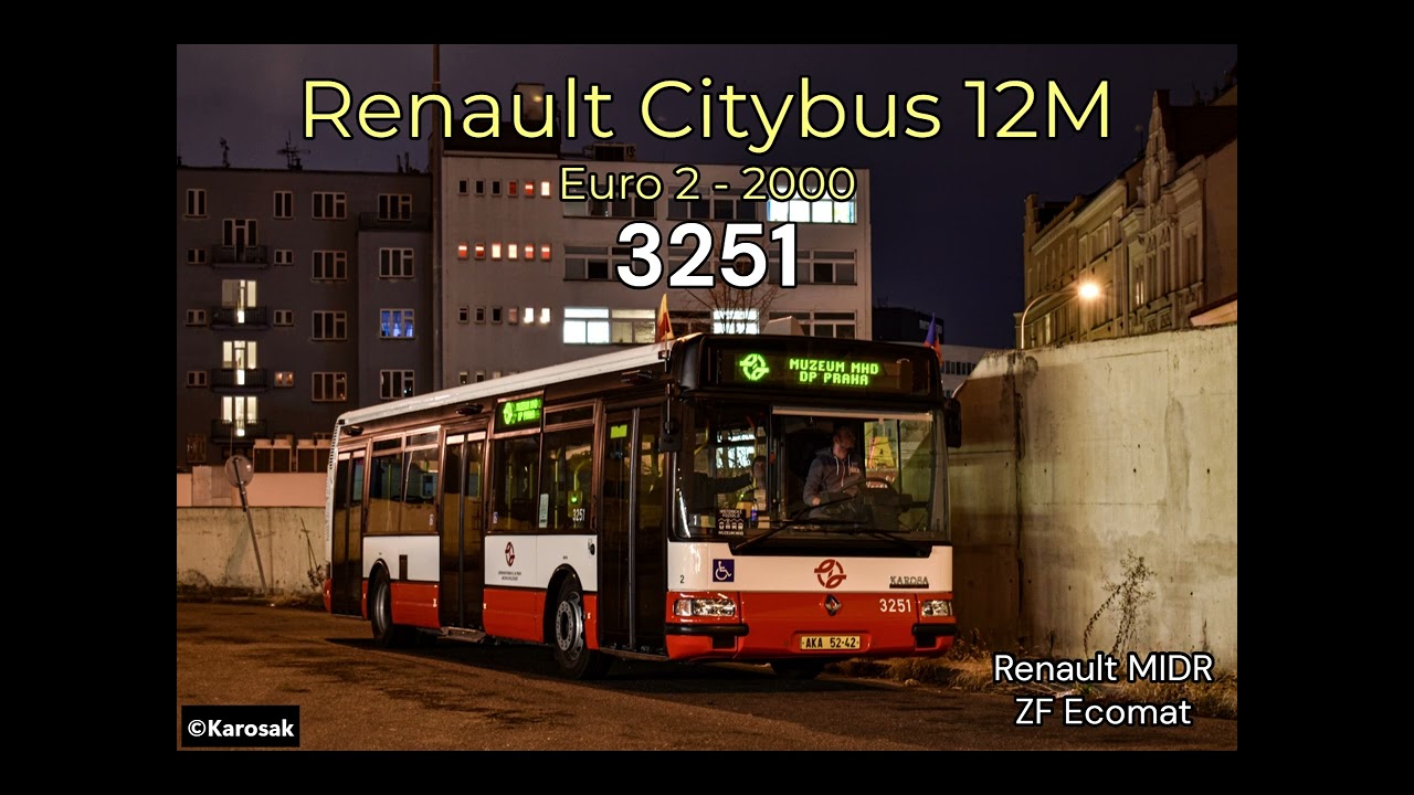 [AUDIO] Renault Citybus 12M, ev. č. 3251, linka DOD