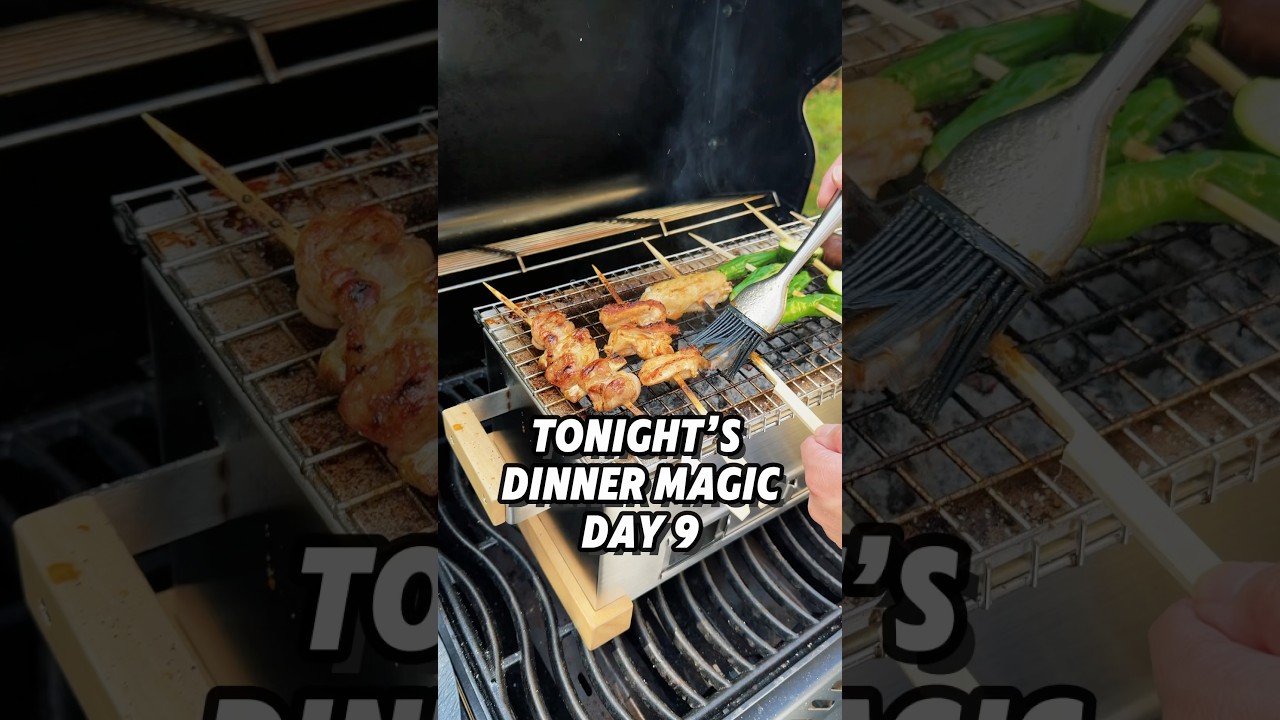Skewered free-range chicken grilled to tender, juicy perfection! 