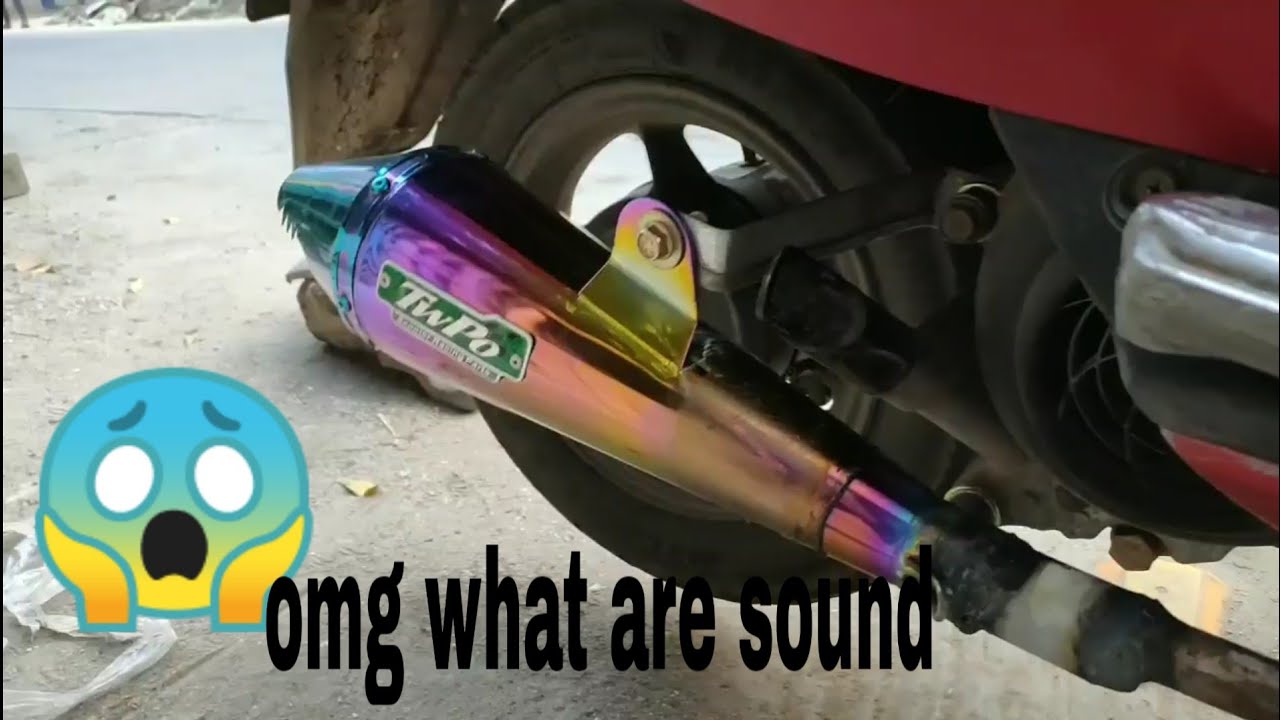 Install exhaust in my scooty maestro edge