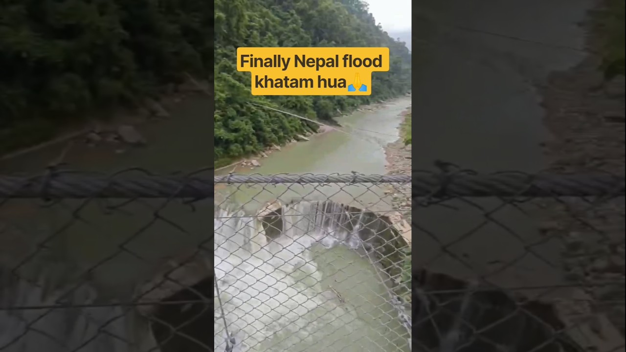 Nepal 🇳🇵 Bihar 🇮🇳 Uttarakhand Flood 😢 | Flood Update | #Shorts #Flood