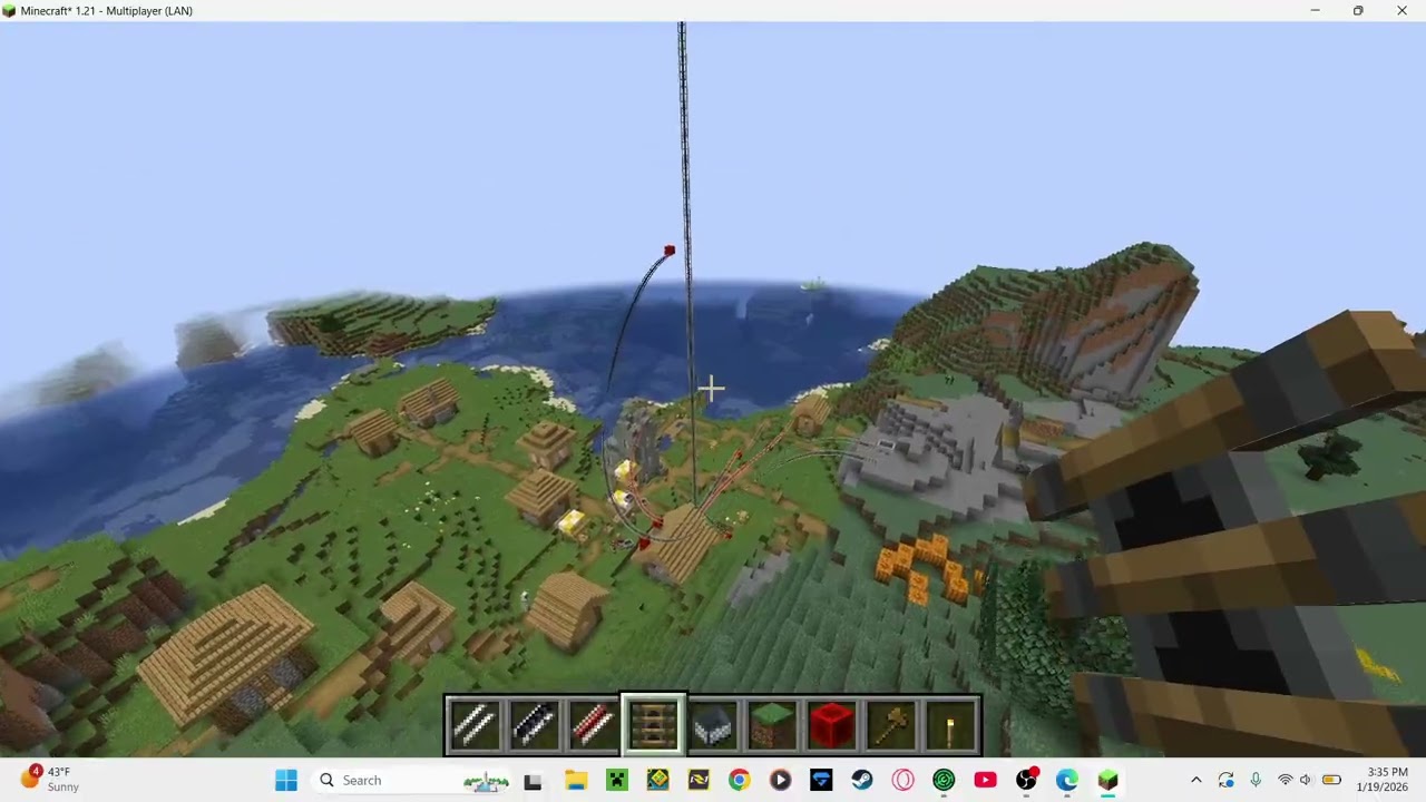 Testing the rollercoaster mod in Minecraft (pt.2)