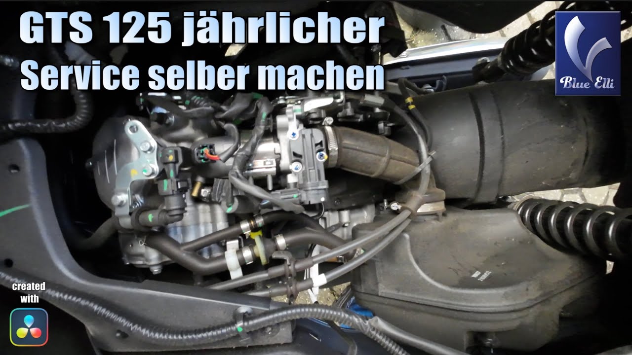 Vespa GTS 125 jährliche Wartung. Was kann ich selber machen, bevor die  Touren wieder losgehen.
